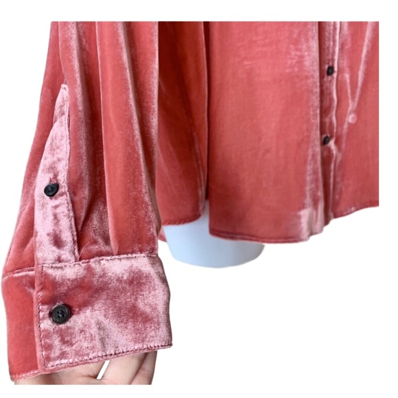 Boden River Eloise Velvet Silk Top - Picture 4 of 7